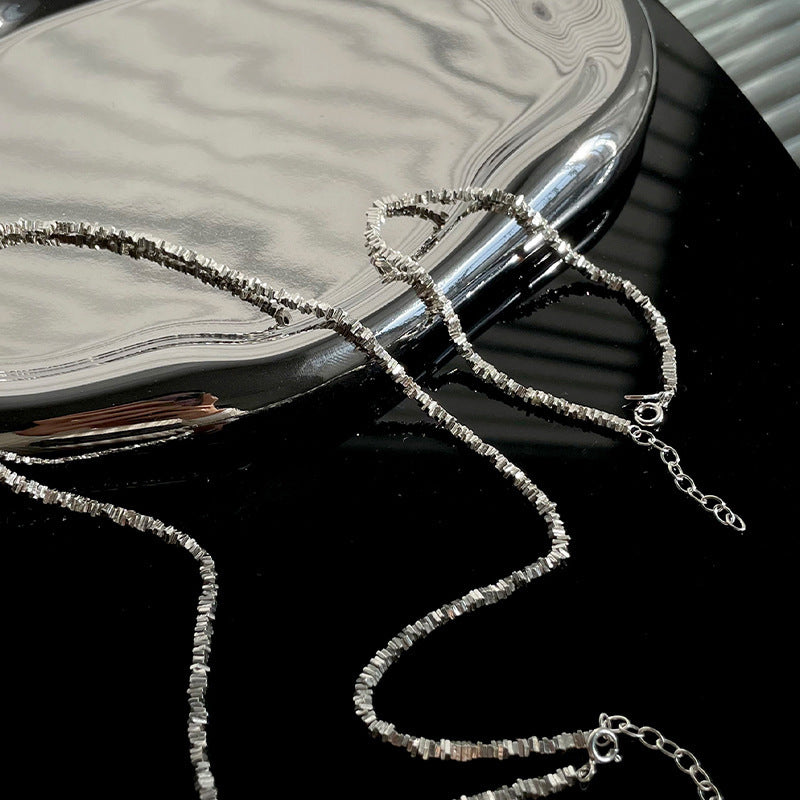 Wholesale sterling silver titanium steel creative sweater chain necklace